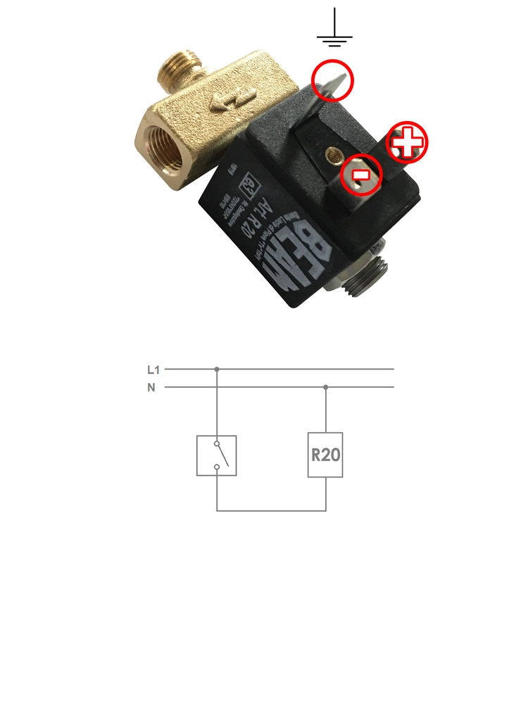 Elektromagnetický ventil Beam R21 na 12V