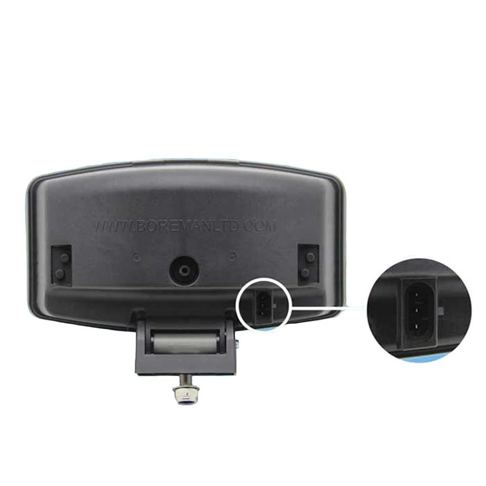 Boreman LED dálkový světlomet s pozičním světlem, 12/24V, IP67K, Brilliant Silver