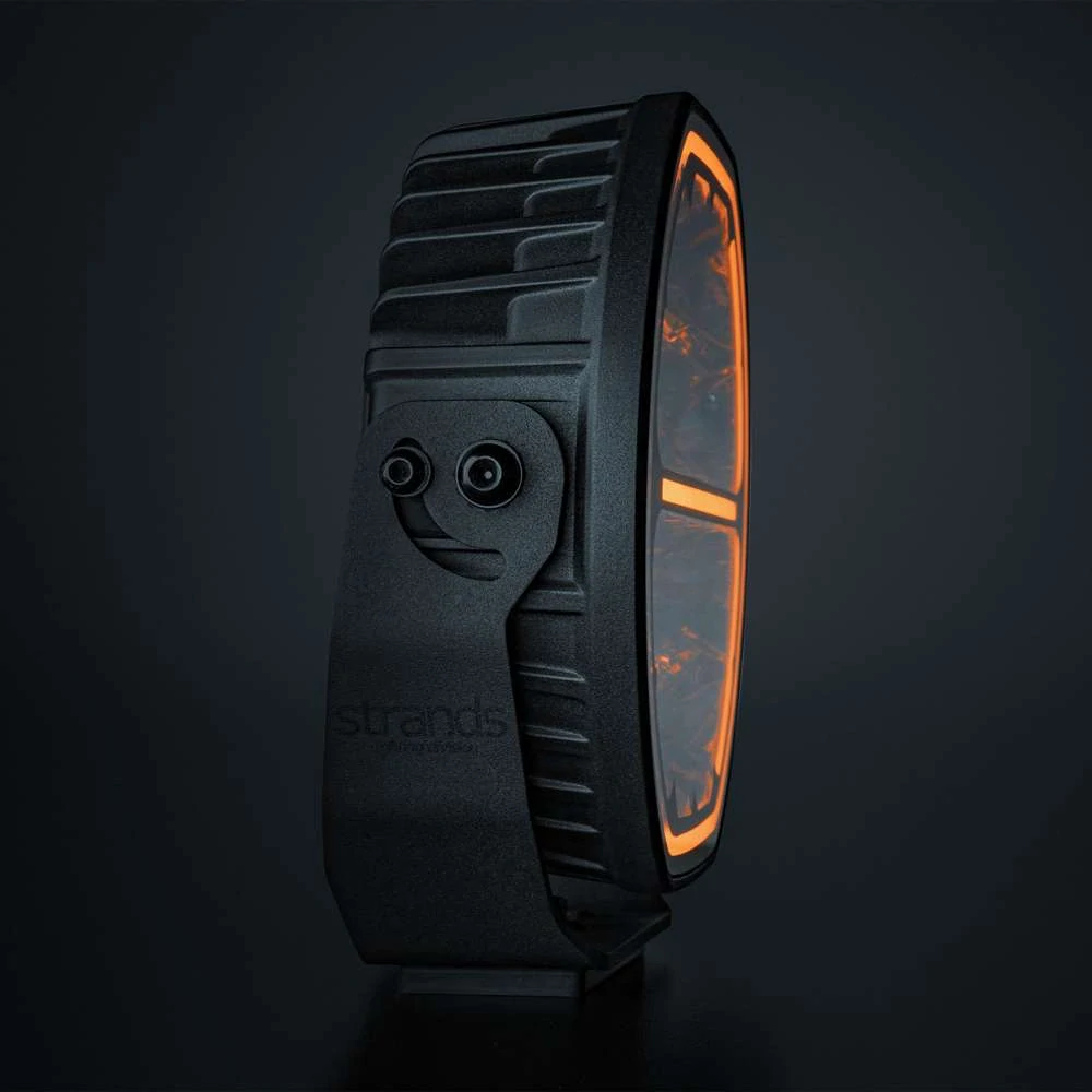 LED reflektor Strands Big energy 2.0 9", s pozičním světlem, 10-32V, 140W, 12900lm, černý