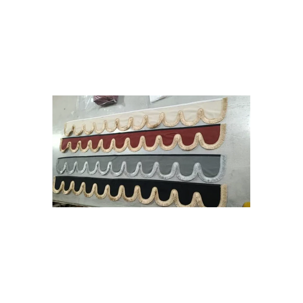 Horní závěs na čelní sklo kamionu 220 × 20 cm – Scania, Volvo, DAF, Mercedes-Benz - Černý