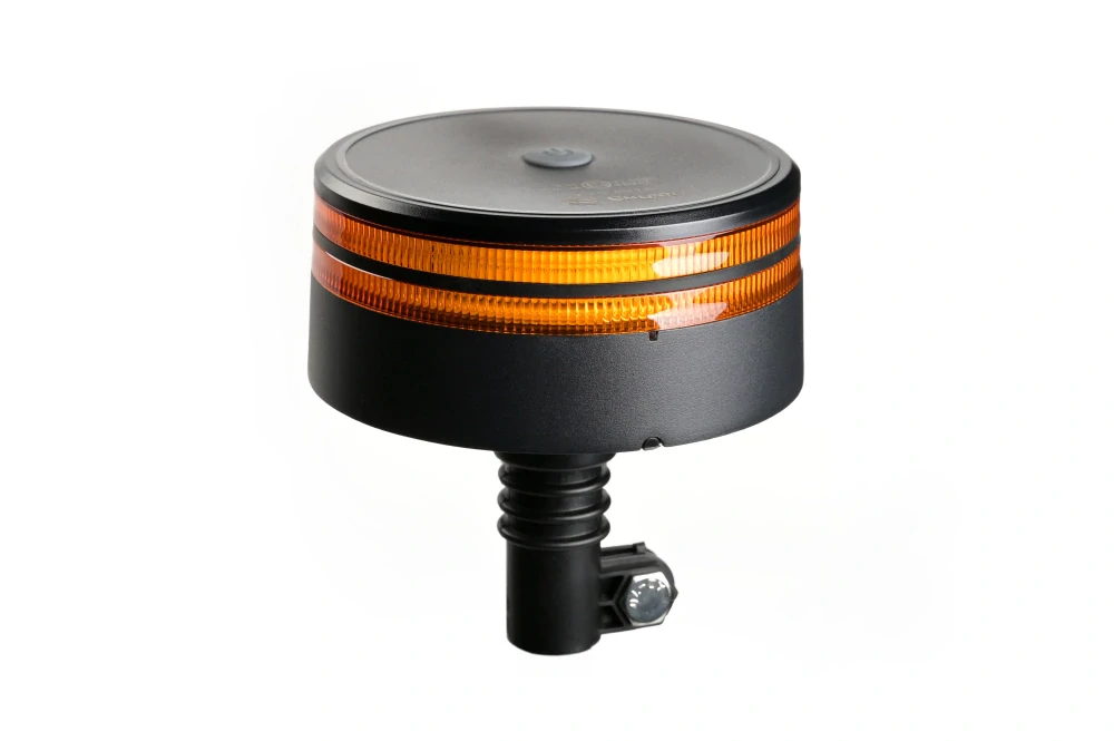 LED maják SKYLED SK-LED Revolution 10–30 V, 50 LED, oranžový, 7 režimů, konektor DIN, R65, IP67, Ø 149 mm, výška 155 mm