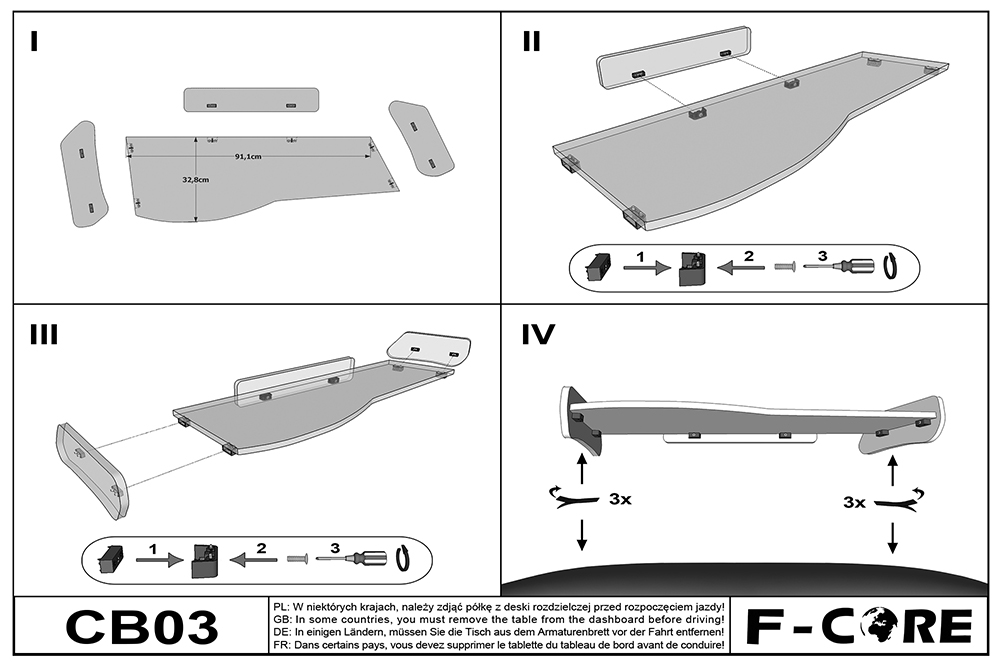 Polička dlouhá - Classic, MERCEDES SPRINTER I (01.2000-12.2006)