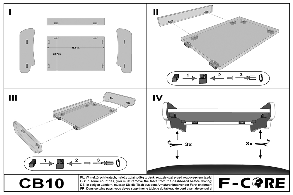 Polička středová - Classic, MERCEDES SPRINTER I (01.2000-12.2006)