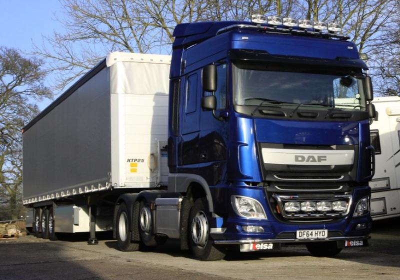 Nerezový rám pod nárazník Kelsa LoBar pro DAF XF106 Superspace, Spacecab | DAF XF106 Facelift Superspace, Spacecab