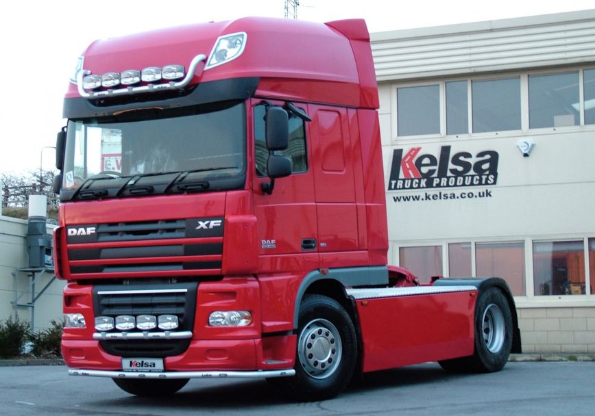 Střešní nerezový rám Kelsa HiBar visor-mount pro  DAF XF106 Superspace