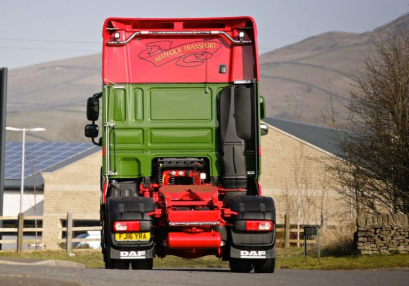 Zadní nerezový rám Kelsa BakBar high-mount pro  DAF XF106 Superspace