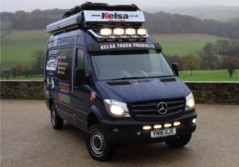 Střešní nerezový rám Kelsa HiBar pro  Mercedes Sprinter 2007-on Vysoká střecha