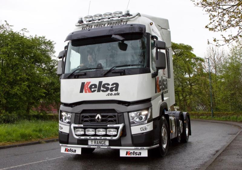 Nerezový rám pod nárazník Kelsa LoBar pro Renault T Range Long Haul Sleeper