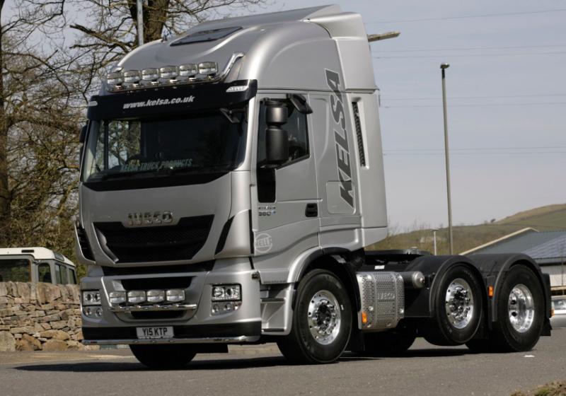Nerezový rám pod nárazník Kelsa LoBar Euro6 pro Iveco Stralis Cube s HIWAY Active Space/Time