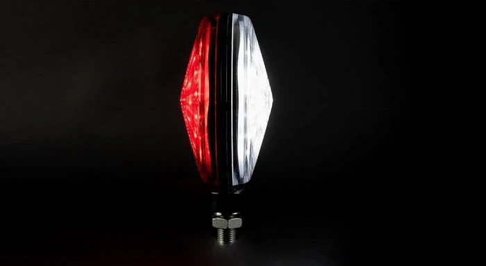 LED světlo Lollipop, Myší uši- bílo červené