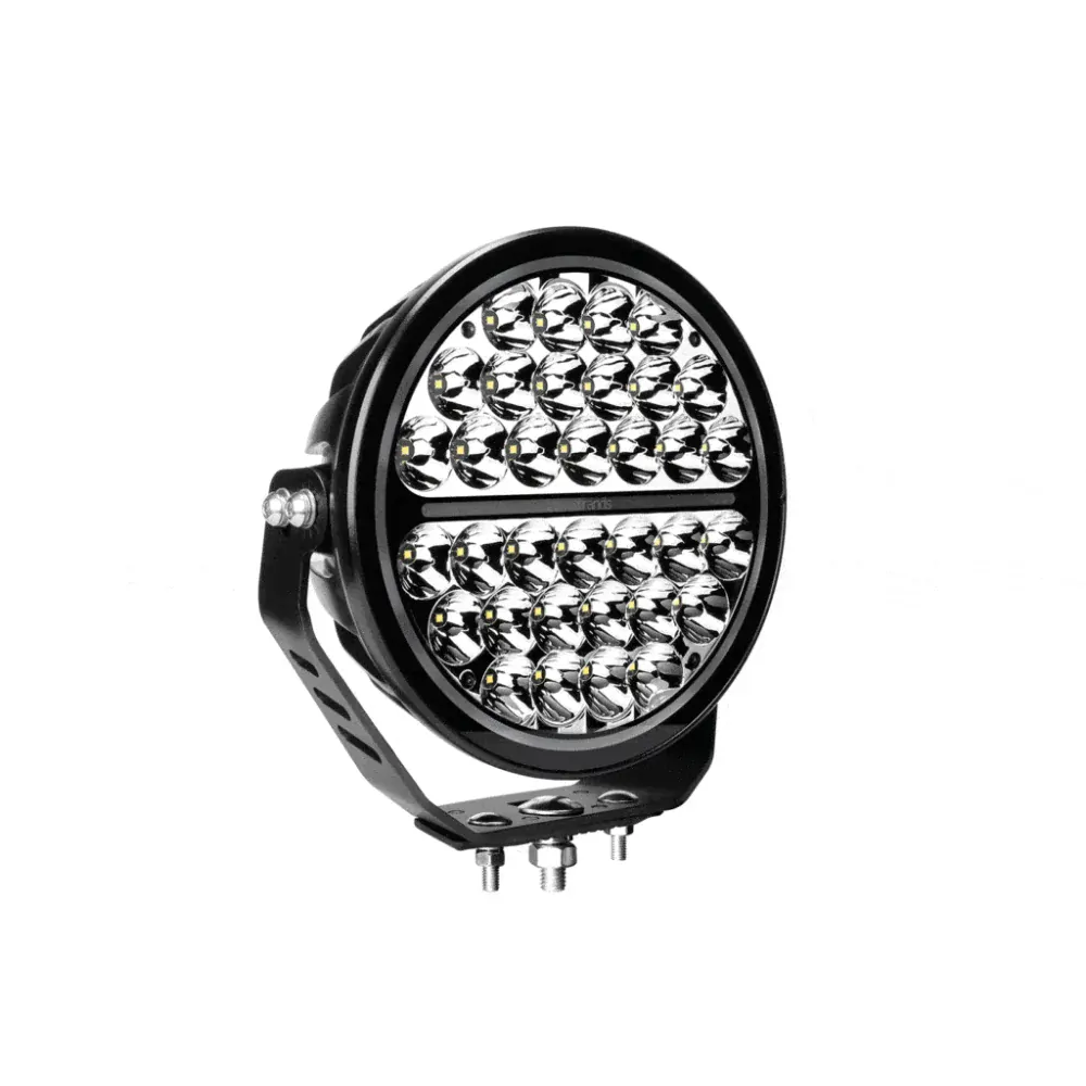 LED světlomet Strands SN RANGER SPOT 9″, s pozičním světlem, 9-35V, 229mm, 170W, 20400lm, ECE R7, R112 - Černý