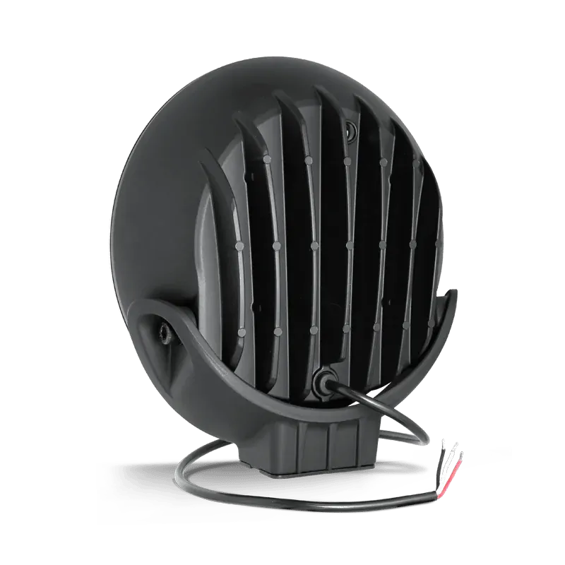 LED reflektor Wesem FERVOR 9", 220mm 2400lm, 12/24V, bílé poziční světlo