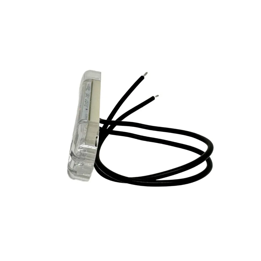 LED poziční světlo čiré plexi WAŚ, 12V-24V, ECE, IP 66/68 oranžové