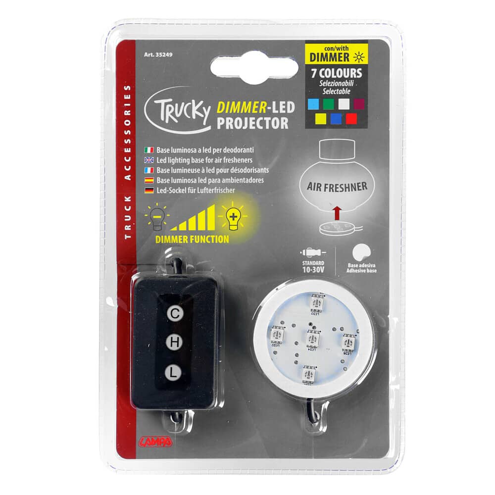 Podsvícená podložka POPPY, Autozapalovač, 7 barev, 12 a 24V