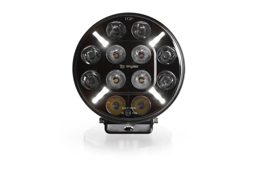 LED světlomet Skyled Jupiter 7X 7", s pozičním světlem, 180mm, 9-36V, 72W, 7200lm, boost