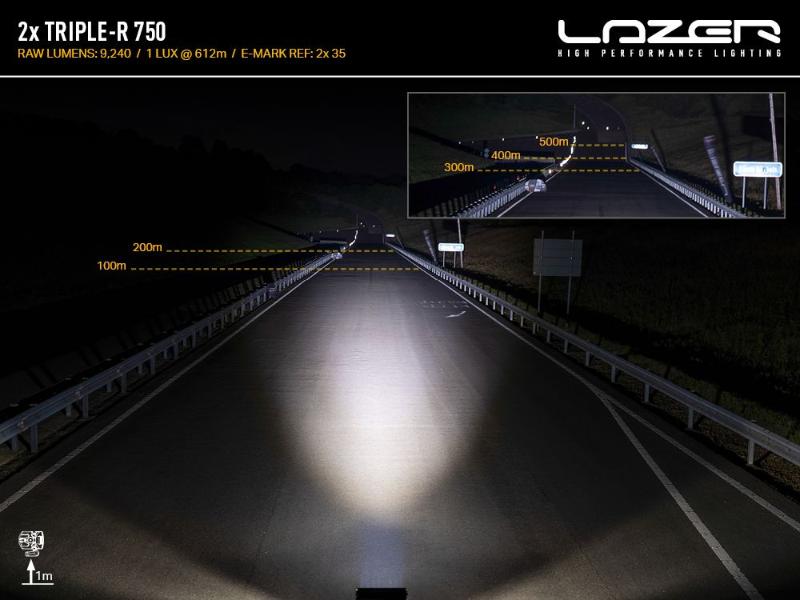 Sada světel do masky Lazer pro Toyota Hilux (2017+), Triple-R 750