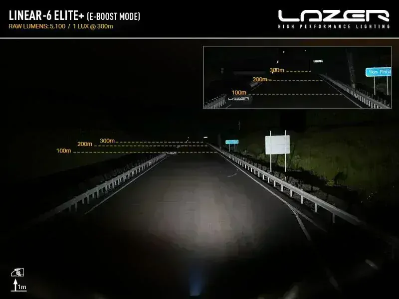 LED přídavené světlo 232mm, LAZER LINEAR-6 ELITE+, 7100Lm, 4 světelné módy, 5000K, IP68