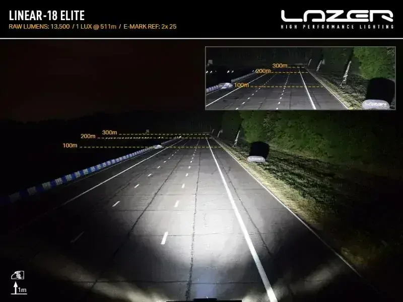 LED přídavné světlo 532mm, LAZER LINEAR-18 ELITE, 13500Lm, 5000K, IP68