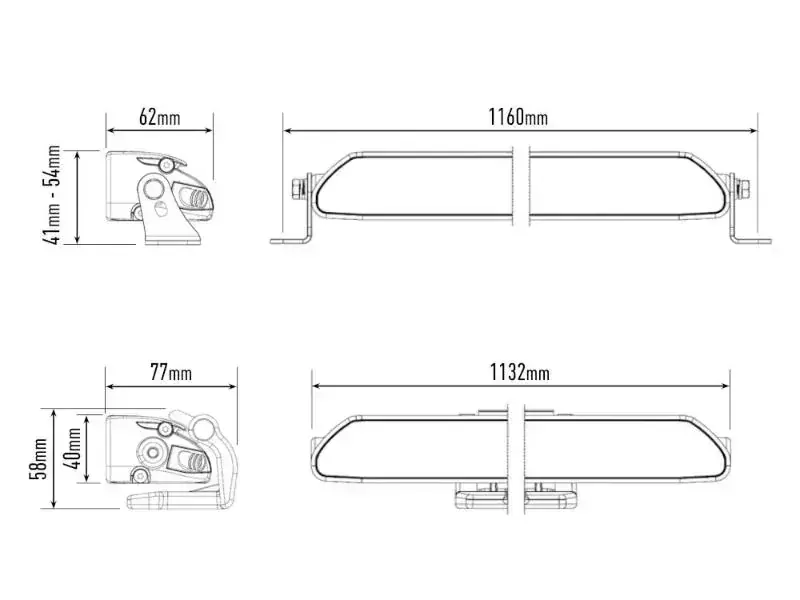 LED přídavné světlo 1132mm, LAZER LINEAR-42 ELITE, 33300Lm, 5000K, IP68