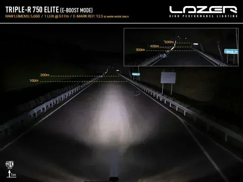 LED přídavné světlo 230mm, LAZER TRIPLE-R 750 ELITE, 5068Lm, 5000K, IP68