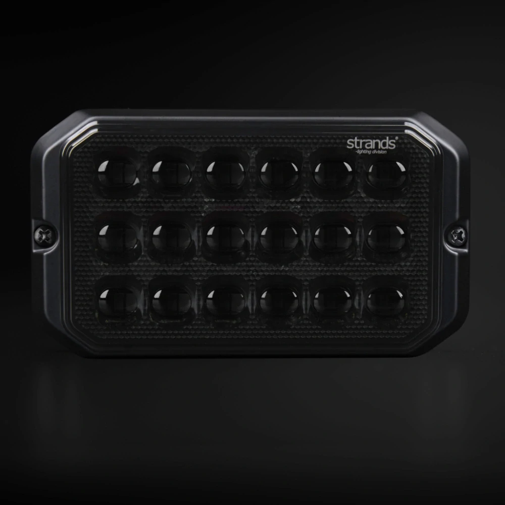Výstražné světlo Strands Dark Knight, 18 LED, 10-32V, 26W, ECE R10, R65- oranžová/bílá