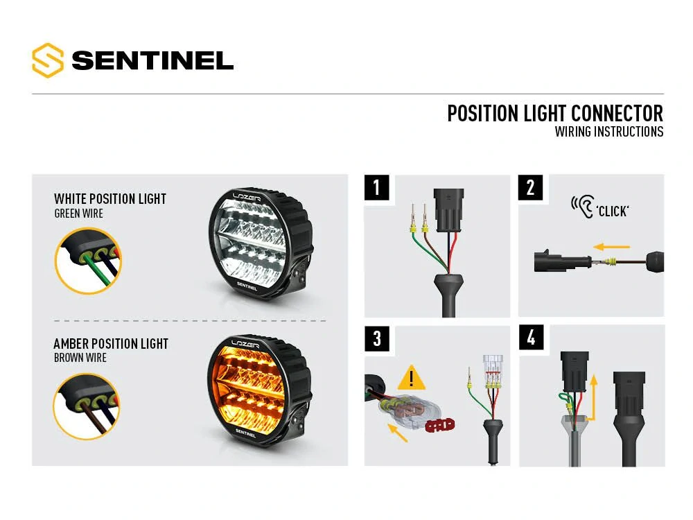 LED přídavné světlo LAZER SENTINEL HIGHLINE 9" (228mm), s dynamickým pozičním světlem, 10-32V, 17020lm, 5000K, IP68- černý