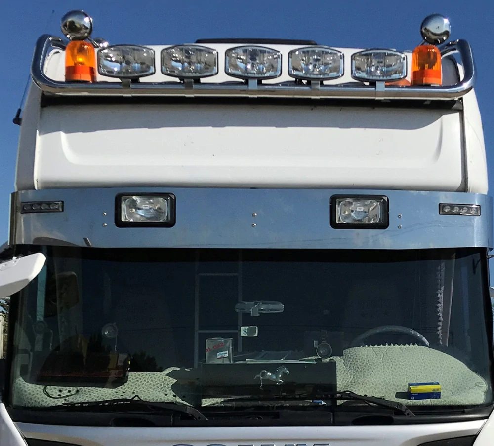 Střešní nerezová rampa long Scania R Topline 09 - 16