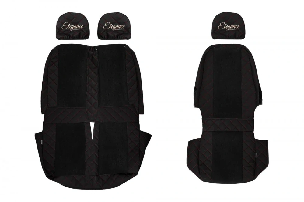 Potahy sedadel (1+2) - Elegance Q, VOLKSWAGEN CRAFTER I (01.2006-12.2016) - Dvojité sedadlo spolujezdce 1+2