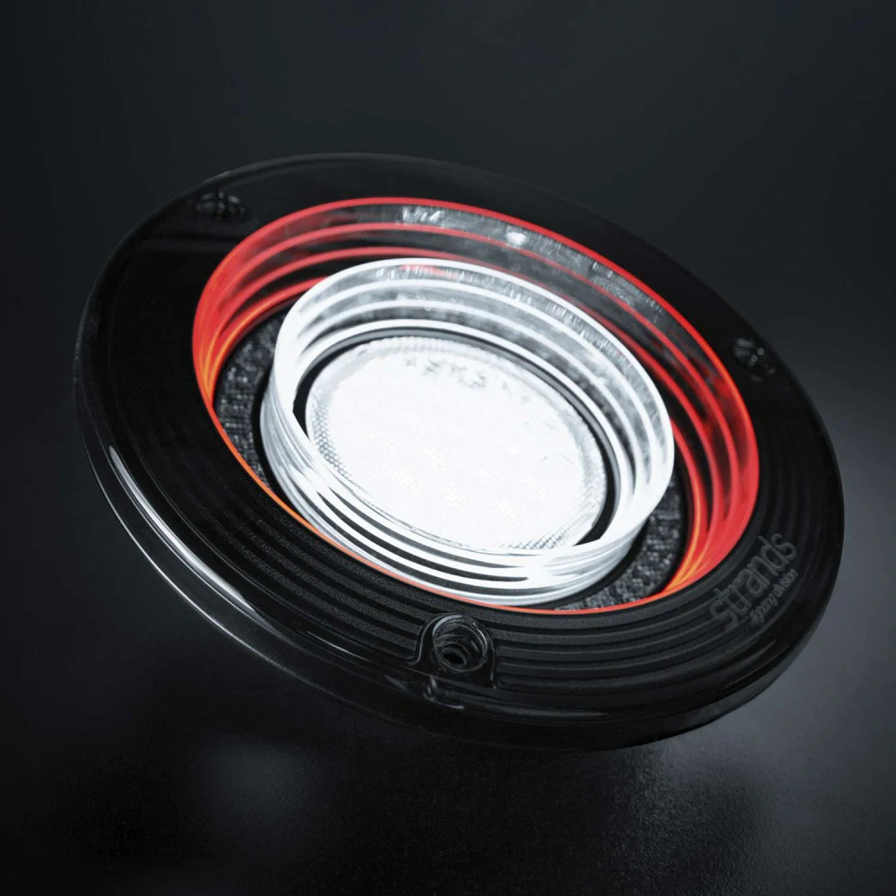 Zadní koncové LED světlo Strands For9t Orbi, 10-40V, 151mm - zpátečka, mlhovka