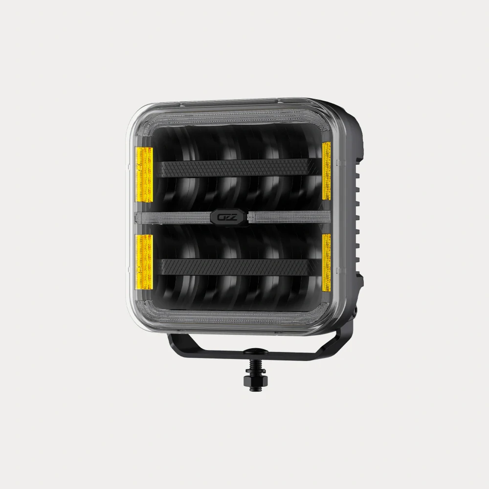 OZZ SQR 7" Dálkový světlomet 177,8mm, s pozičním světlem, strobo, 14000lm, 9-32V, ECE R10, 160W, černé