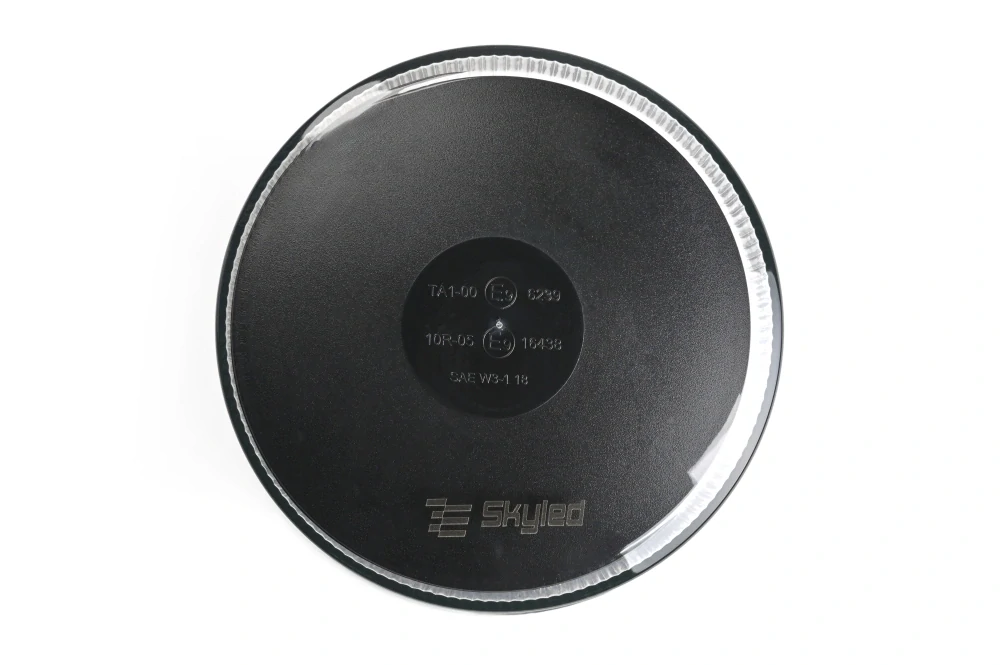 LED maják Skyled na tři šrouby, čirý, 165mm, ECE R65 - oranžový