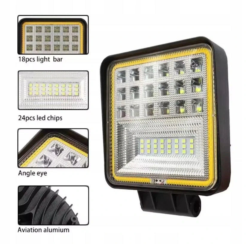 LED pracovní světlo 10V-30V, 45W s oranžovým pozičním světlem