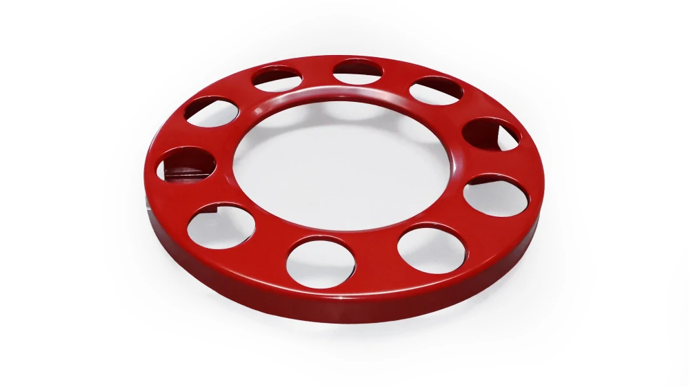 Kryt kola 22,5" červený, 10 děr, PCD 335mm