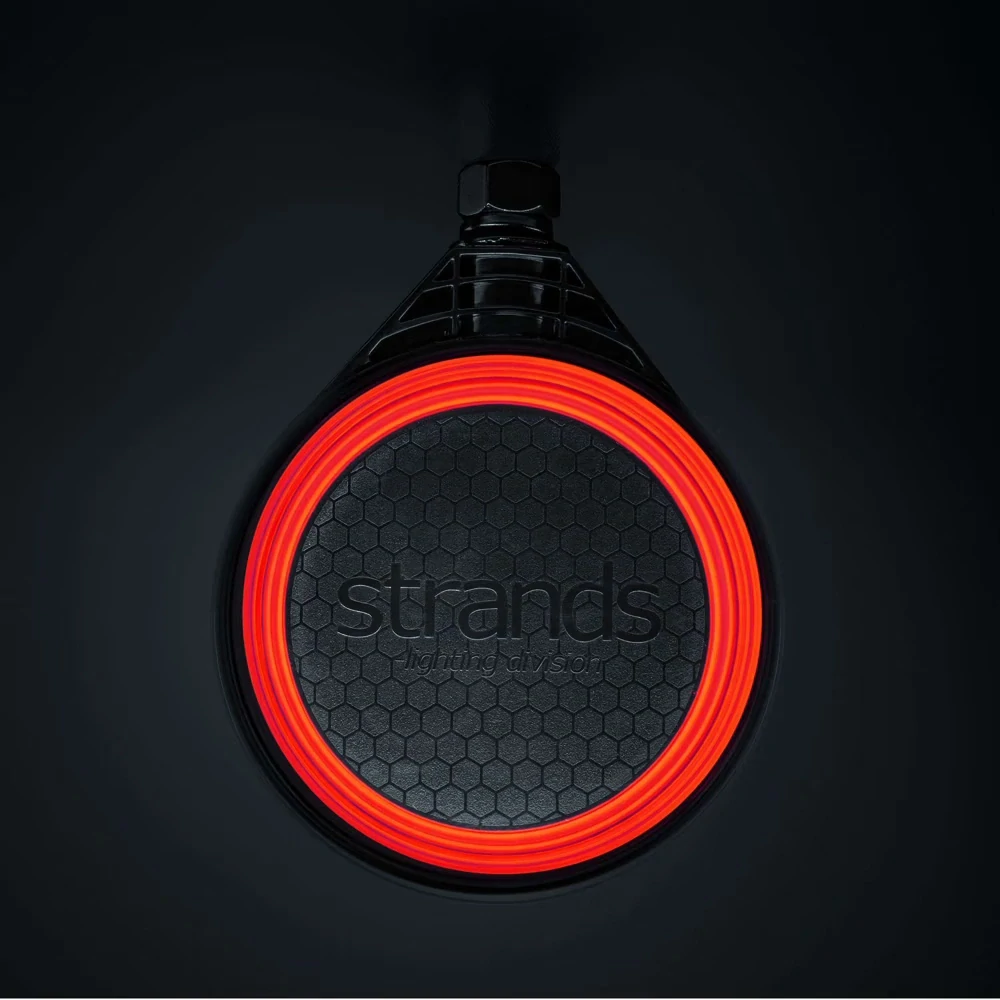 LED světlo Strands FOR9T „Spanish“ – 3 funkce, kouřové sklo