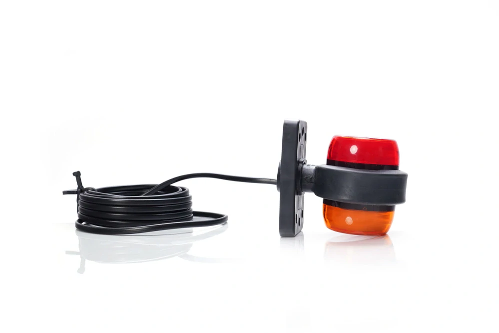 LED obrysové světlo Waś s logem 12V-24V, oranžová- červená