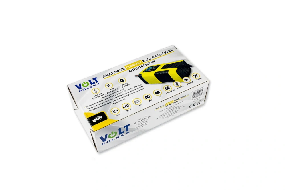 Automatická nabíječka autobaterií Volt Polska Compact 6/12 V, 2/4 A, LCD