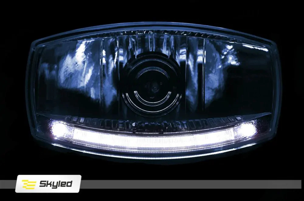 Dálkový světlomet Skyled Jumbo Ellipse BLACK modrý