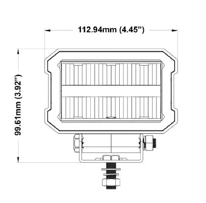 Pracovní LED světlo Sentry 4000 lm, 10–30 V, červená/oranžová pozička