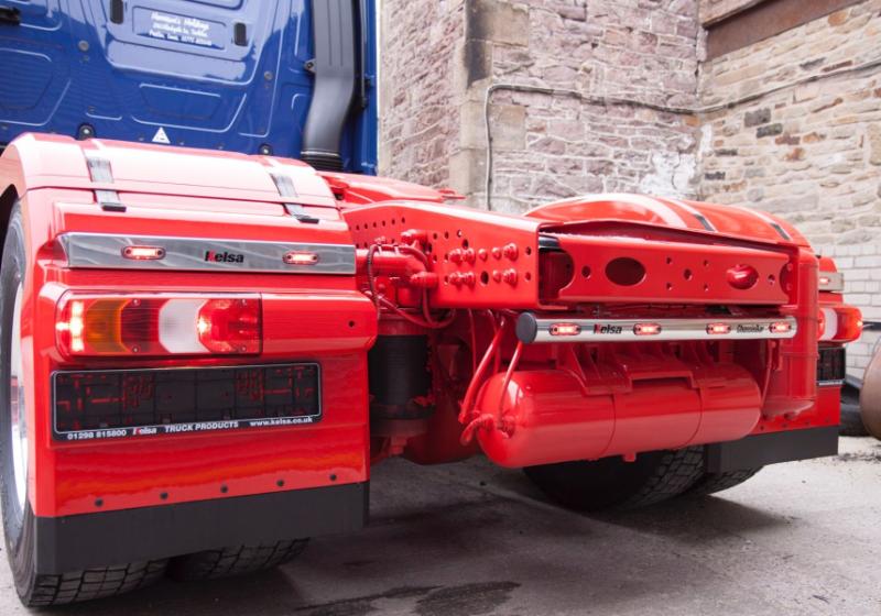 Zadní nerezový rám Kelsa ChassisBar pro  Mercedes Actros 2012-on Gigaspace