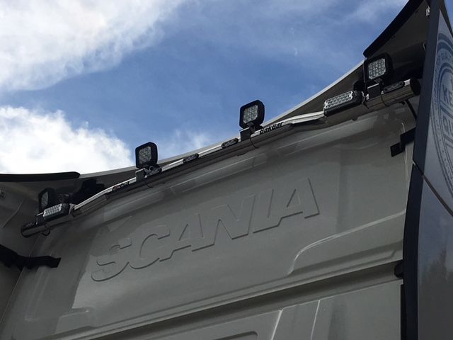 Zadní nerezový rám Kelsa BakBar Horní pro Scania Next Generation R&S střední, vysoká kabina