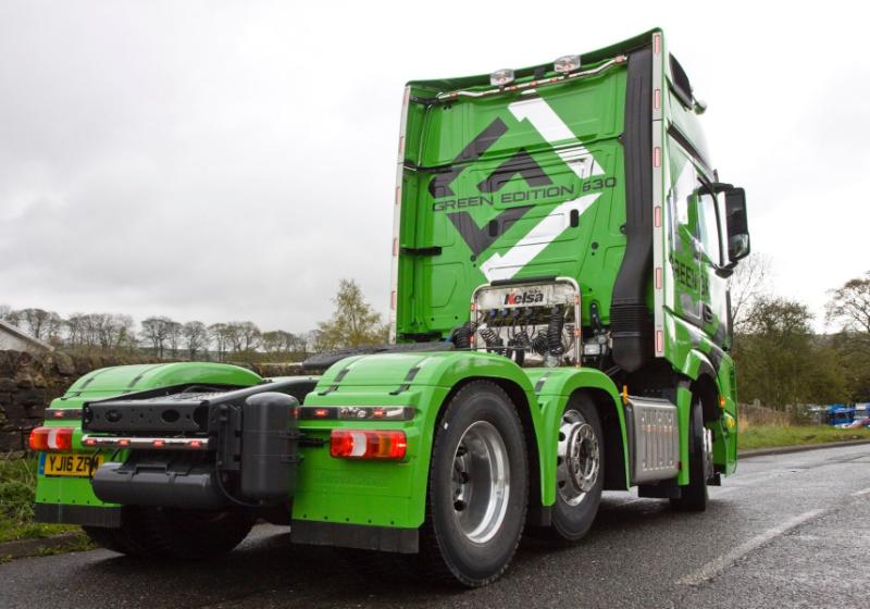 Zadní nerezový rám Kelsa Bakbar pro Mercedes Actros 2012-on Streamspace 2.5m