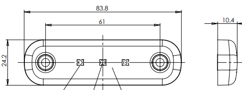 LED Lampa pozični přední WAŚ, 12V-24V, ECE, IP 66/68, univerzální