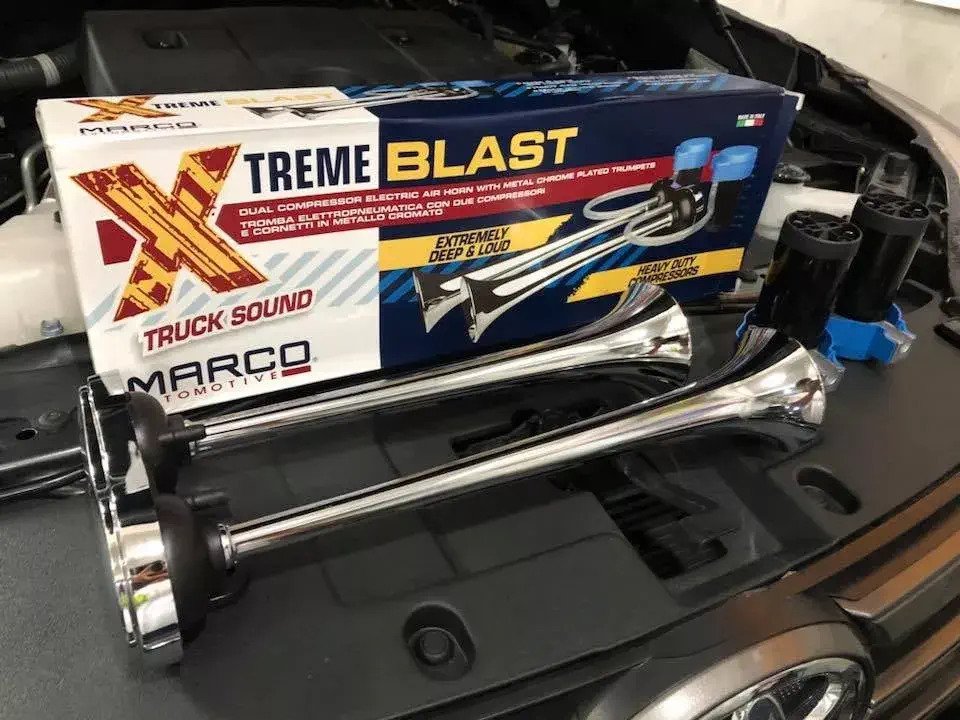Vzduchová houkačka Extreme Blast II se dvěma kompresory 24V