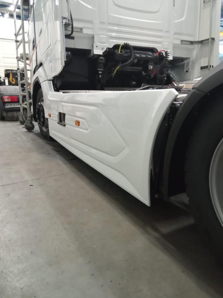 Mezinápravové spoilery DAF XG a XG+ Lowdeck, rozvor náprav 4000mm