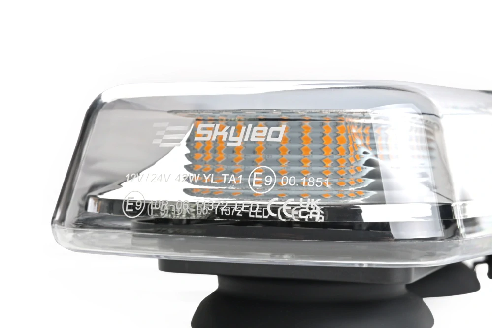 Mini LED majáková rampa 310mm,12- 24V, 72 LED, E9, magnet