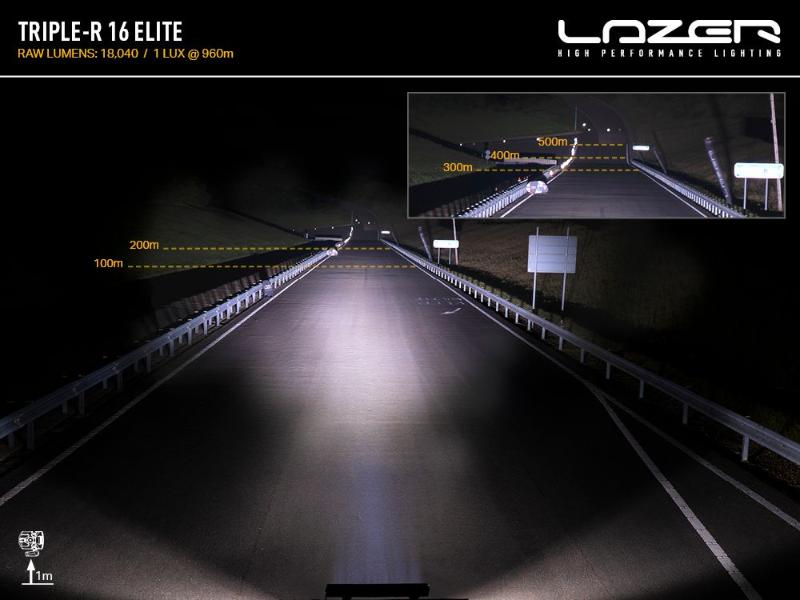Sada světla do nárazníku Lazer pro Toyota Hilux (2017-2020) Triple-R 16 Elite