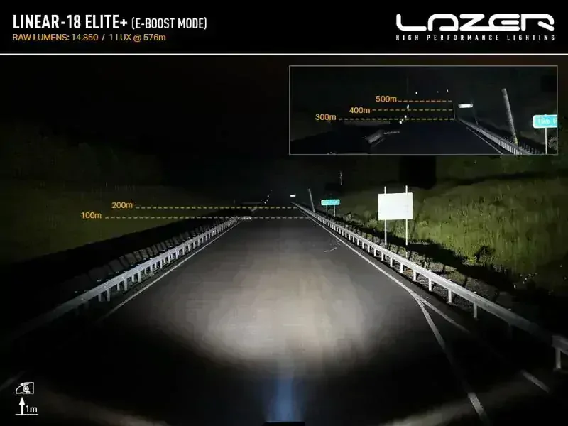 LED přídavné světlo 532mm, LAZER LINEAR-18 ELITE+, 21000Lm, 4 světelné módy, 5000k. IP68