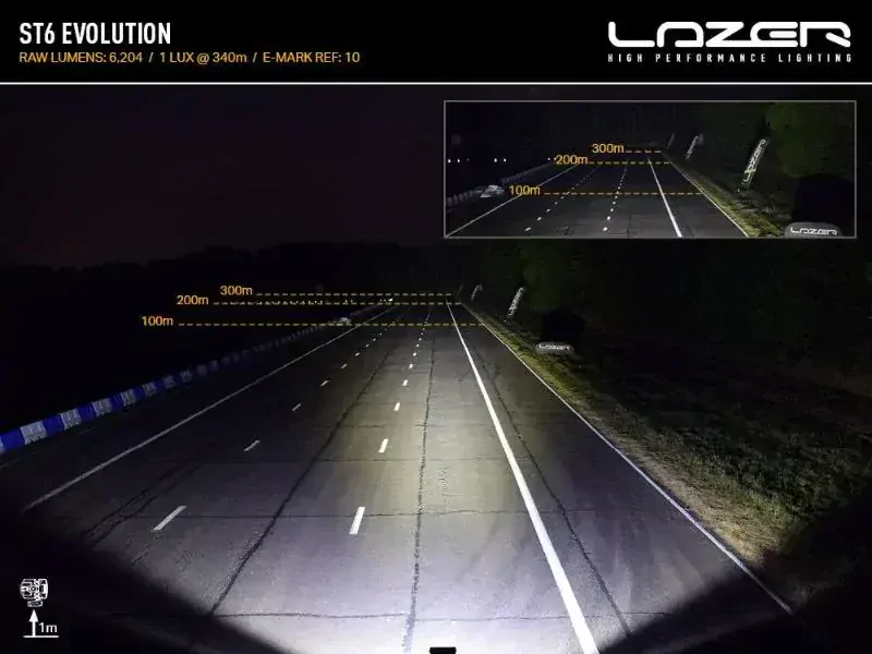 LED přídavné světlo 284mm, LAZER ST6 EVOLUTION, 6204Lm, 5000K, IP68
