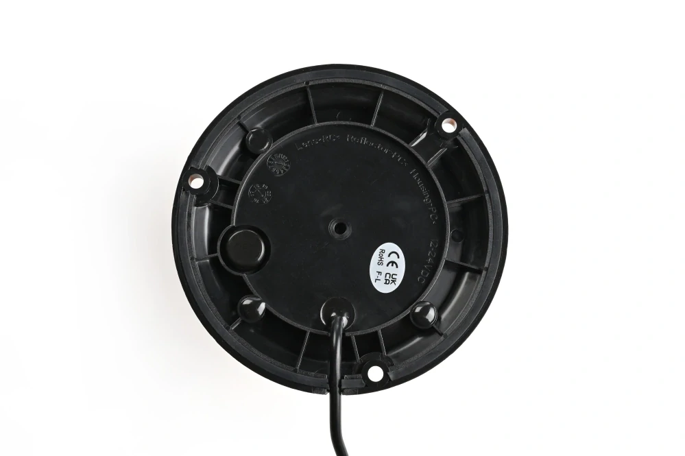 LED maják na tři šrouby, oranžový, 144mm, 12/24V