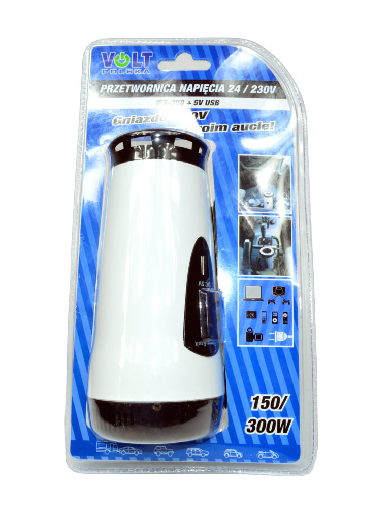 Měnič napětí Volt 300 24V 150/300W USB